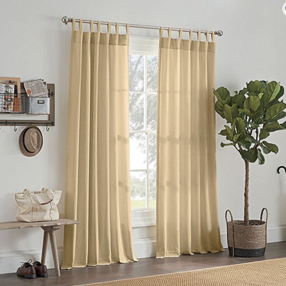 Linden Street Naturals Light-Filtering Grommet Top Single Curtain Panel - Picture 1 of 3